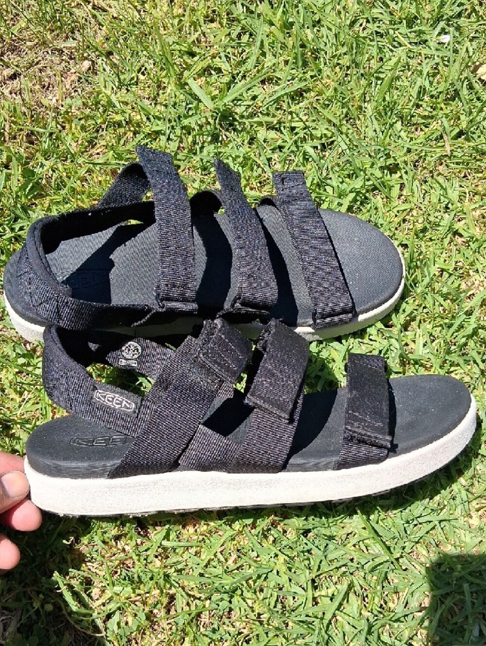 Keen Black Triple-Strap Outdoor Sandals